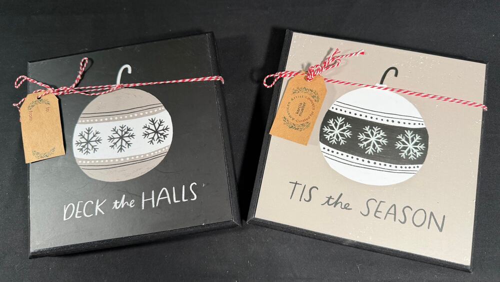 Kirkland's Christmas Wall Art Set of 2 Kercia Mueller Snowflake 2021